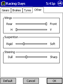 Racing Days for Pocket PC